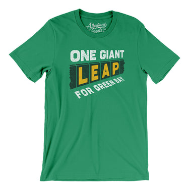 One Giant Leap For Green Bay Men/Unisex T-Shirt-Allegiant Goods Co. Vintage Sports Apparel