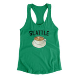 Seattle Coffee Women's Racerback Tank-Allegiant Goods Co. Vintage Sports Apparel