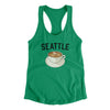 Seattle Coffee Women's Racerback Tank-Kelly Green-Allegiant Goods Co. Vintage Sports Apparel