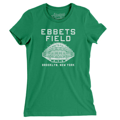 Ebbets Field Women's T-Shirt-Kelly-Allegiant Goods Co. Vintage Sports Apparel
