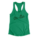 Chi-rish Women's Racerback Tank-Kelly Green-Allegiant Goods Co. Vintage Sports Apparel