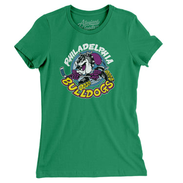 Philadelphia Bulldogs Roller Hockey Women's T-Shirt-Allegiant Goods Co. Vintage Sports Apparel
