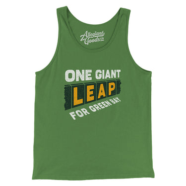 One Giant Leap For Green Bay Men/Unisex Tank Top-Allegiant Goods Co. Vintage Sports Apparel