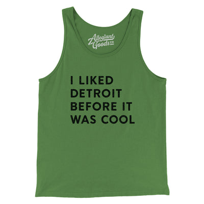 I Liked Detroit Before It Was Cool Men/Unisex Tank Top-Leaf-Allegiant Goods Co. Vintage Sports Apparel