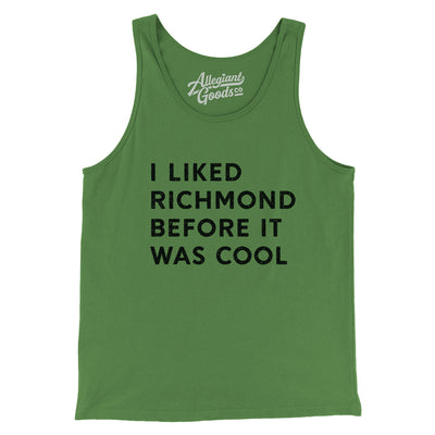 I Liked Richmond Before It Was Cool Men/Unisex Tank Top-Leaf-Allegiant Goods Co. Vintage Sports Apparel