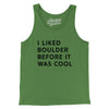 I Liked Boulder Before It Was Cool Men/Unisex Tank Top-Leaf-Allegiant Goods Co. Vintage Sports Apparel