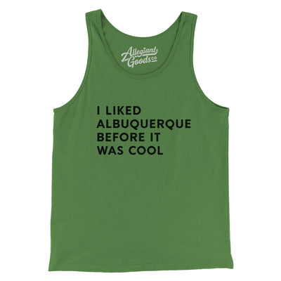 I Liked Albuquerque Before It Was Cool Men/Unisex Tank Top-Leaf-Allegiant Goods Co. Vintage Sports Apparel