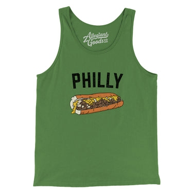 Philly Cheesesteak Men/Unisex Tank Top-Leaf-Allegiant Goods Co. Vintage Sports Apparel