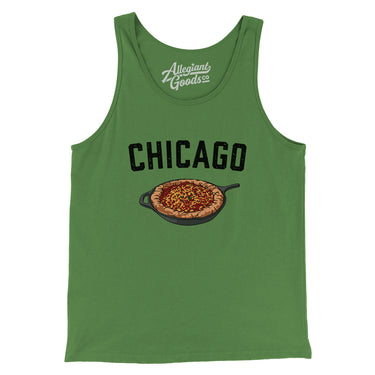 Chicago Style Deep Dish Pizza Men/Unisex Tank Top-Allegiant Goods Co. Vintage Sports Apparel