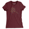 Alaska Pride State Women's T-Shirt-Maroon-Allegiant Goods Co. Vintage Sports Apparel