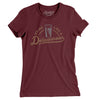 Drink Like a Delawarean Women's T-Shirt-Maroon-Allegiant Goods Co. Vintage Sports Apparel