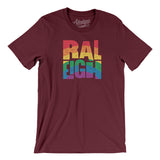 Raleigh North Carolina Pride Men/Unisex T-Shirt-Maroon-Allegiant Goods Co. Vintage Sports Apparel