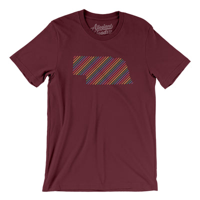 Nebraska Pride State Men/Unisex T-Shirt-Maroon-Allegiant Goods Co. Vintage Sports Apparel