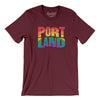 Portland Oregon Pride Men/Unisex T-Shirt-Maroon-Allegiant Goods Co. Vintage Sports Apparel