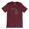 Michigan Pride State Men/Unisex T-Shirt-Maroon-Allegiant Goods Co. Vintage Sports Apparel