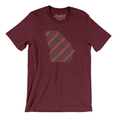 Georgia Pride State Men/Unisex T-Shirt-Allegiant Goods Co. Vintage Sports Apparel