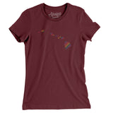 Hawaii Pride State Women's T-Shirt-Allegiant Goods Co. Vintage Sports Apparel