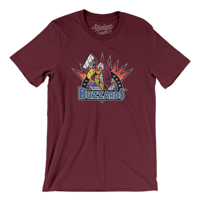 El Paso Buzzards Hockey Men/Unisex T-Shirt-Maroon-Allegiant Goods Co. Vintage Sports Apparel