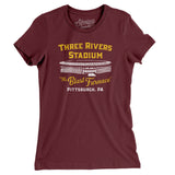 Pittsburgh Three Rivers Stadium Women's T-Shirt-Allegiant Goods Co. Vintage Sports Apparel