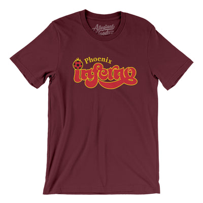 Phoenix Inferno Soccer Men/Unisex T-Shirt-Maroon-Allegiant Goods Co. Vintage Sports Apparel