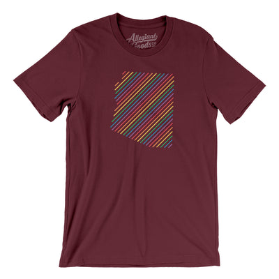 Arizona Pride State Men/Unisex T-Shirt-Maroon-Allegiant Goods Co. Vintage Sports Apparel