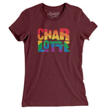 Charlotte North Carolina Pride Women's T-Shirt-Allegiant Goods Co. Vintage Sports Apparel