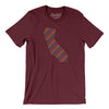 California Pride State Men/Unisex T-Shirt-Maroon-Allegiant Goods Co. Vintage Sports Apparel