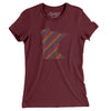 Minnesota Pride State Women's T-Shirt-Maroon-Allegiant Goods Co. Vintage Sports Apparel