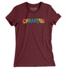 Charleston South Carolina Pride Women's T-Shirt-Maroon-Allegiant Goods Co. Vintage Sports Apparel