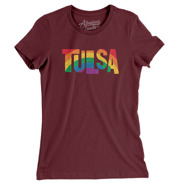 Tulsa Oklahoma Pride Women's T-Shirt-Allegiant Goods Co. Vintage Sports Apparel