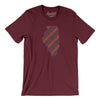 Illinois Pride State Men/Unisex T-Shirt-Maroon-Allegiant Goods Co. Vintage Sports Apparel