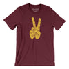 V For Victory Men/Unisex T-Shirt-Maroon-Allegiant Goods Co. Vintage Sports Apparel