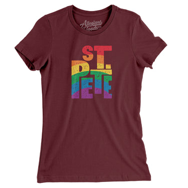 St. Petersburg Florida Pride Women's T-Shirt-Allegiant Goods Co. Vintage Sports Apparel
