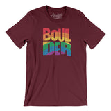 Boulder Colorado Pride Men/Unisex T-Shirt-Allegiant Goods Co. Vintage Sports Apparel