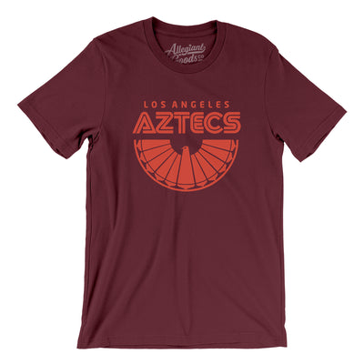 Los Angeles Aztecs Soccer Men/Unisex T-Shirt-Maroon-Allegiant Goods Co. Vintage Sports Apparel