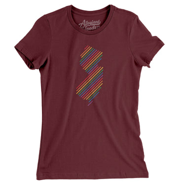 New Jersey Pride State Women's T-Shirt-Allegiant Goods Co. Vintage Sports Apparel