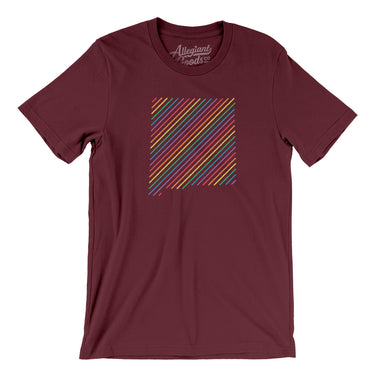 New Mexico Pride State Men/Unisex T-Shirt-Maroon-Allegiant Goods Co. Vintage Sports Apparel