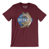 Minnesota Muskies Basketball Men/Unisex T-Shirt-Maroon-Allegiant Goods Co. Vintage Sports Apparel