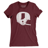 Indiana Vintage Football Helmet Women's T-Shirt-Allegiant Goods Co. Vintage Sports Apparel