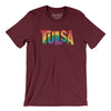 Tulsa Oklahoma Pride Men/Unisex T-Shirt-Maroon-Allegiant Goods Co. Vintage Sports Apparel