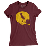 California Vintage Football Helmet Women's T-Shirt-Allegiant Goods Co. Vintage Sports Apparel