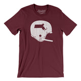 Massachusetts Vintage Football Helmet Men/Unisex T-Shirt-Allegiant Goods Co. Vintage Sports Apparel