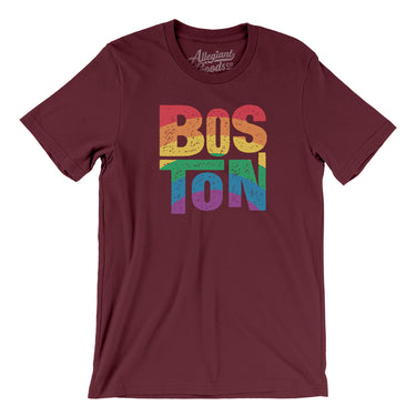 Boston Massachusetts Pride Men/Unisex T-Shirt-Allegiant Goods Co. Vintage Sports Apparel