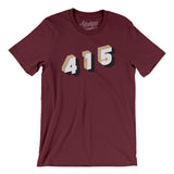 San Francisco 415 Area Code Men/Unisex T-Shirt-Allegiant Goods Co. Vintage Sports Apparel