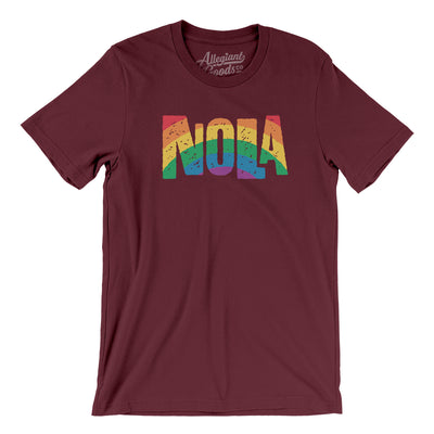New Orleans Louisiana Pride Men/Unisex T-Shirt-Maroon-Allegiant Goods Co. Vintage Sports Apparel