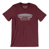 Detroit Silverdome Men/Unisex T-Shirt-Maroon-Allegiant Goods Co. Vintage Sports Apparel