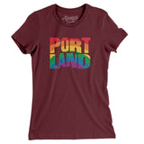 Portland Oregon Pride Women's T-Shirt-Allegiant Goods Co. Vintage Sports Apparel