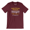 Pittsburgh Three Rivers Stadium Men/Unisex T-Shirt-Maroon-Allegiant Goods Co. Vintage Sports Apparel