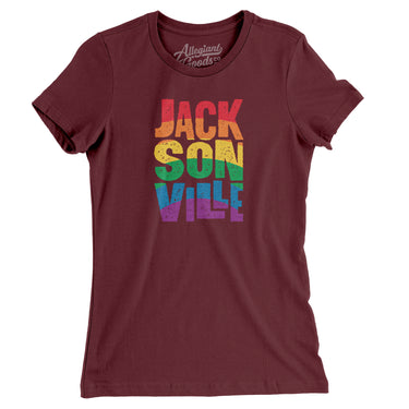 Jacksonville Florida Pride Women's T-Shirt-Allegiant Goods Co. Vintage Sports Apparel