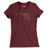 Maryland Pride State Women's T-Shirt-Maroon-Allegiant Goods Co. Vintage Sports Apparel
